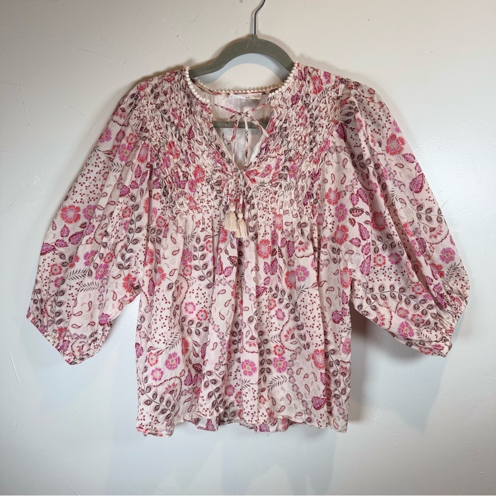 TALULAH Pink Floral Women's Top